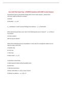 Acct 3130 Final Exam Prep &vert; UPDATED Questions with 100&percnt; Correct Answers&NewLine;