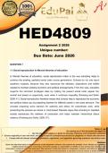 HED4809 Assignment 2 &lpar;COMPLETE ANSWERS&rpar; Semester 1 2026 - DUE June 2026