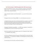 ACCT 5312 Final Exam &vert; UPDATED Questions with 100&percnt; Correct Answers&NewLine;
