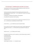 ACCT 5312 Chapter 5 &vert; UPDATED Questions with 100&percnt; Correct Answers&NewLine;
