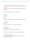 ACE Security Module 2 &vert; UPDATED Questions with 100&percnt; Correct Answers&NewLine;