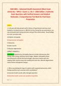 NUR 6001 &ndash; Advanced Health Assessment &lpar;West Coast University &ndash; WPU&rpar; &ndash; Exams 1&comma; 2 & 3 &ndash; 2026 Edition &vert; Authentic Exam Questions with Verified Answers and Detailed Rationales &vert; Comprehensive Test Bank for Final Exam Preparation