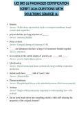 UCI BIO 93 PACKAGED CERTIFICATION&NewLine;SCRIPT 2026 QUESTIONS WITH&NewLine;SOLUTIONS GRADED A&plus;&NewLine;