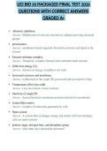 UCI BIO 93 PACKAGED FINAL TEST 2026&NewLine;QUESTIONS WITH CORRECT ANSWERS&NewLine;GRADED A&plus;