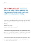 ATI NURSING PROCESS exam success &NewLine;pack&lpar;2026&rpar; newest&period;Practice questions and &NewLine;expert answers&period; Complete study guide with &NewLine;verified answers&comma; Exams of Nursing