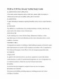 FLSD or F-89 Fire Already Verified Study Guide