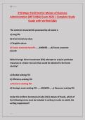 ETS Major Field Test for Master of Business &NewLine;Administration &lpar;MFT-MBA&rpar; Exam 2026 &vert; Complete Study &NewLine;Guide with Verified Q&A 