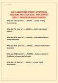 ACG CxA EXAM 2026 UPDATE &vert; ACTUAL EXAM &NewLine;QUESTIONS AND STUDY GUIDE - WITH VERIFIED &NewLine;CORRECT ANSWERS &lpar;GUARANTEED PASS&excl;&excl;&rpar;
