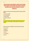 FNP 652 FINAL EXAM VERSION 3 LATEST ACTUAL EXAM &NewLine;WITH COMPLETE QUESTIONS AND CORRECT DETAILED &NewLine;ANSWERS &lpar;100&percnt; VERIFIED ANSWERS&rpar; &vert;ALREADY &NewLine;GRADED A&plus;