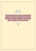 VATI PN PHARMACOLOGY ASSESSMENT MEDICAL NEWEST 2026&sol;2027 ALL STUDY QUESTIONS WITH CORRECT SOLUTIONS 100&percnt; ASSURED PASS TOP RATED