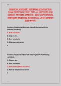 FINANCIAL STATEMENT MODELING RETAKE ACTUAL &NewLine;EXAM FROM WALL STREET PREP ALL QUESTIONS AND &NewLine;CORRECT ANSWERS GRADED A&plus; 2026&sol; WSP FINANCIAL &NewLine;STATEMENT MODELING RETAKE EXAM LATEST VERSION &NewLine;2026 &lpar;NEW&excl;&excl;&rpar; 