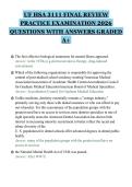 UF HSA 3111 FINAL REVIEW&NewLine;PRACTICE EXAMINATION 2026&NewLine;QUESTIONS WITH ANSWERS GRADED&NewLine;A&plus;&NewLine;