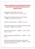 Mendix Certification Exam Actual Questions & Answers &NewLine;&lpar;Latest 2026 &sol; 2027 Update&rpar; 100&percnt; Guarantee Pass &NewLine;&lpar;Verified Answers&rpar; 