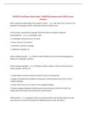 ANT3610 Final Exam Study Guide &vert; UPDATED Questions with 100&percnt; Correct&NewLine;Answers