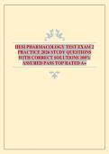 HESI PHARMACOLOGY TEST EXAM 2 PRACTICE 2026 STUDY QUESTIONS WITH CORRECT SOLUTIONS 100&percnt; ASSURED PASS TOP RATED A&plus;