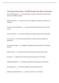 AP Computer Science A Exam &vert; UPDATED Questions with 100&percnt; Correct Answers&NewLine;