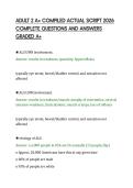 ADULT 2 A&plus; COMPILED PRACTICE SOLUTION &NewLine;2026 TESTED QUESTIONS AND EXPERT &NewLine;VERIFIED ANSWERS GUARANTEED TO PASS