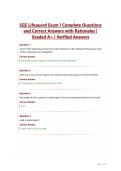 SGE Lifeguard Exam &vert; Complete Questions&NewLine;and Correct Answers with Rationales &vert;&NewLine;Graded A&plus; &vert; Verified Answers