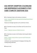 UGA HISTORY EXEMPTION COLONIALISM&NewLine;AND INDEPENDENCE MOVEMENTS STUDY&NewLine;GUIDE COMPLETE QUESTIONS 2026&NewLine;