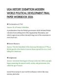 UGA HISTORY EXEMPTION MODERN&NewLine;WORLD POLITICAL DEVELOPMENT FINAL&NewLine;PAPER WORKBOOK 2026