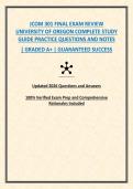 JCOM 301 FINAL EXAM REVIEW UNIVERSITY OF OREGON COMPLETE STUDY GUIDE PRACTICE QUESTIONS AND NOTES