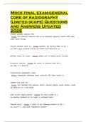 Radiography latest 2026 &vert; 2027 package deal Questions and Answers All Verified