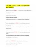 OSFM HAZMAT Exam with Questions and Answers