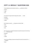 CETP 1&period;0&colon; MODULE 7 QUESTIONS 2026 