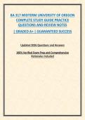 BA 317 MIDTERM UNIVERSITY OF OREGON COMPLETE STUDY GUIDE PRACTICE QUESTIONS AND REVIEW NOTES