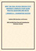 MRKT 396 FINAL REVIEW OREGON STATE UNIVERSITY COMPLETE STUDY GUIDE PRACTICE QUESTIONS AND NOTES