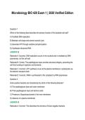 Microbiology BIO 420 Exam 1 &vert; 2026 Verified Edition