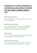 ADVANCED EMT A CLINICAL REASONING ALL &NewLine;CHAPTERS EXAM 2026 COMPLETE QUESTION &NewLine;SET AND CORRECT ANSWERS GRADED A &NewLine;PLUS 