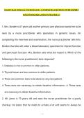 MARYVILLE NURS 611 PATHO EXAM 3  &vert;COMPLETE QUESTIONS WITH EXPERT SOLUTIONS&vert; 2026 LATEST UPDATED&vert; A&plus;