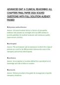 ADVANCED EMT A CLINICAL REASONING ALL &NewLine;CHAPTERS FINAL PAPER 2026 SOLVED &NewLine;QUESTIONS WITH FULL SOLUTION ALREADY &NewLine;PASSED