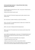 Environmental Engineering Exam 2 &ndash; Comprehensive Study Guide&comma; Review & Practice Questions