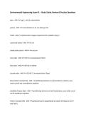 Environmental Engineering Exam &num;1 &ndash; Study Guide&comma; Review & Practice Questions