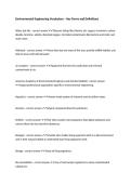 Environmental Engineering Vocabulary &ndash; Key Terms and Definitions