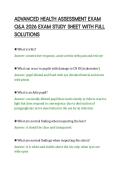 ADVANCED HEALTH ASSESSMENT EXAM &NewLine;Q&A 2026 EXAM STUDY SHEET WITH FULL &NewLine;SOLUTIONS