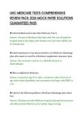UHC MEDICARE TESTS COMPREHENSIVE&NewLine;REVIEW PACK 2026 MOCK PAPER SOLUTIONS&NewLine;GUARANTEED PASS&NewLine;