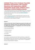 COMSAE Phase 2 Form 114 Exam Prep 2026 Questions and Answers &vert; 275&plus; Practice Questions with Explanations&comma; NBOME Osteopathic Study Guide&comma; COMLEX Level 2 Readiness & Clinical Medicine Review