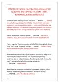 MSW Comprehensive Exam Questions & Answers Test &NewLine;QUESTIONS AND VERIFIED SOLUTIONS &vert;2026&vert; &NewLine;ELABORATED &DETAILED ANSWERS&excl;&excl; 