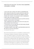 NREMT PRACTICE TEST BANK - MULTIPLE CHOICE QUESTIONS AND GRADED A&plus; ANSWERS