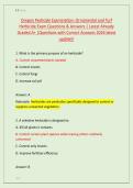 Oregon Pesticide Examination&colon; Ornamental and Turf &NewLine;Herbicide Exam Questions & Answers &vert; Latest Already &NewLine;Graded A&plus; &vert;Questions with Correct Answers 2026 latest &NewLine;update&excl;&excl;