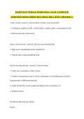MARYVILLE NURS 611 PATHO FINAL  EXAM  &vert;COMPLETE QUESTIONS WITH EXPERT SOLUTIONS&vert; 2026 LATEST UPDATED&vert; A&plus;