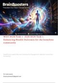 WGU D776 &vert;Task 1 - d776 D776  &vert; Task 1 Enhancing Health Outcomes for the homeless community&period;