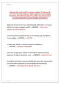Arizona life and health insurance Exam Questions & &NewLine;Answers Test QUESTIONS AND VERIFIED SOLUTIONS &NewLine;&vert;2026&vert; ELABORATED &DETAILED ANSWERS&excl;&excl;