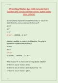 API 653 Recertification Quiz EXAM&comma; Complete Test &vert;&vert; &NewLine;Questions and Answers &lpar;Verified Answers&rpar; &lpar;Latest Update &NewLine;2026&rpar; UPDATE&excl;&excl; 