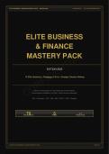 ELITE Business & Finance Mastery Pack 2026 &ndash; 70 Advanced Case Studies & Executive Simulations &lpar;Top-5 Business School & M&A Interview Prep&rpar;