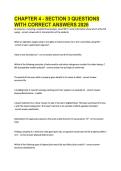 CHAPTER 4 - SECTION 3 QUESTIONS &NewLine;WITH CORRECT ANSWERS 2026