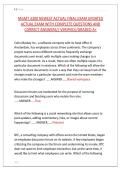 MGMT 3300 NEWEST ACTUAL FINAL EXAM UPDATED &NewLine;ACTUAL EXAM WITH COMPLETE QUESTIONS AND &NewLine;CORRECT ANSWERS&sol;&sol; VERIFIED&sol;&sol;GRADED A&plus;